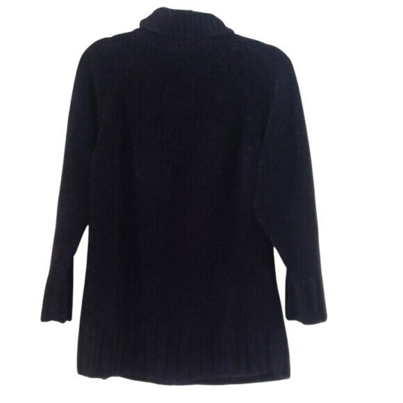 Vintage 90s  Jackson Maxwell Woens Purple Confetti Turtleneck Sweater size M - Picture 2 of 6